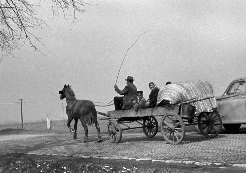 Ziemie Zachodnie (1957, wóz cygański), fot. Wojciech Plewiński